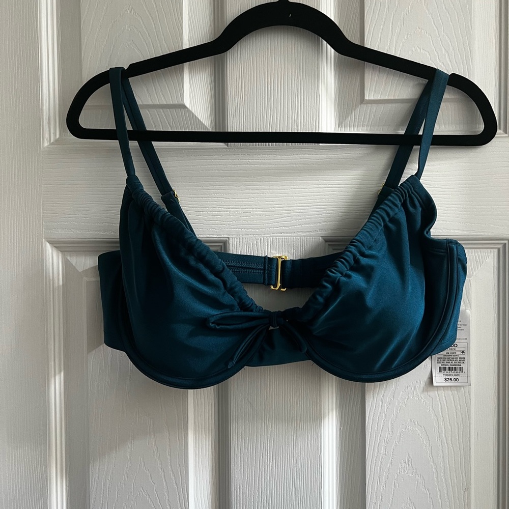 Shade & Shore Deep Teal Underwire Bra